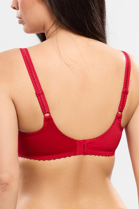 Empreinte Romy Underwired Low-necked Bra Natural Rouge Imperial